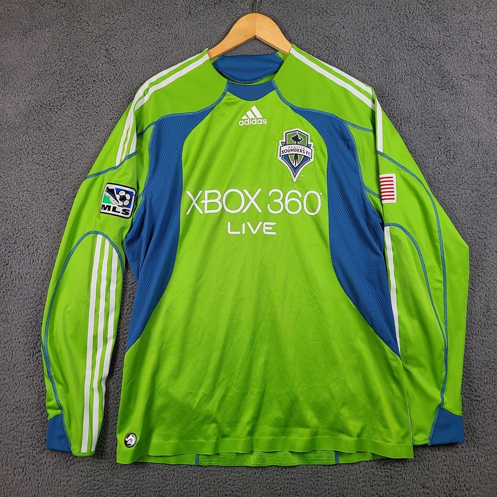 Adidas Seattle Sounders FC 2009 Xbox 360 Live MLS Jersey Large Green